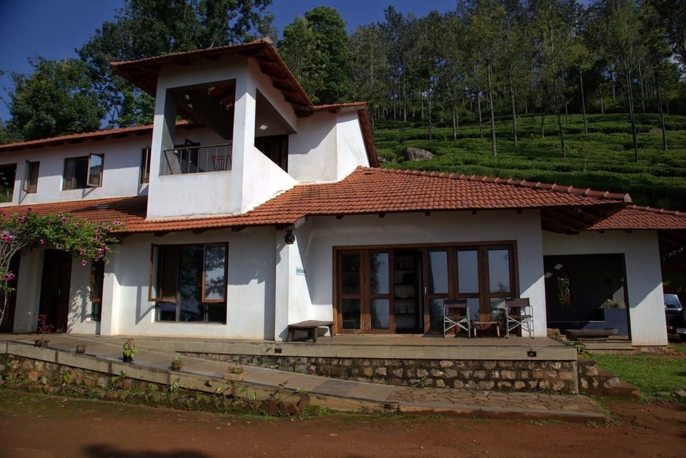 Estate House with tea gardens in the background