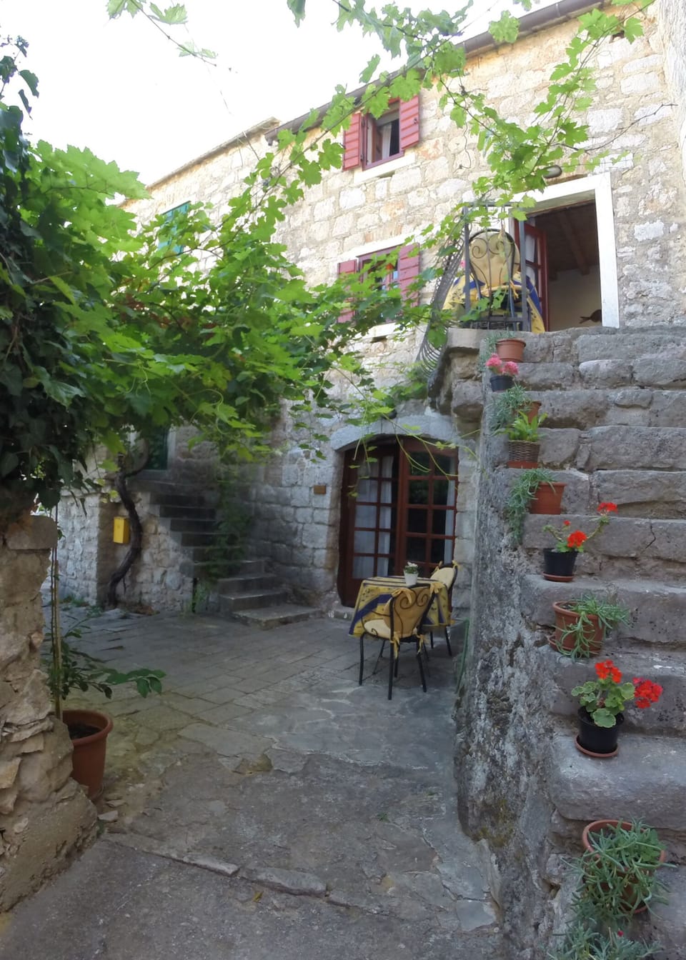 Entrance - entire three floors comprise this rental accommodation. 