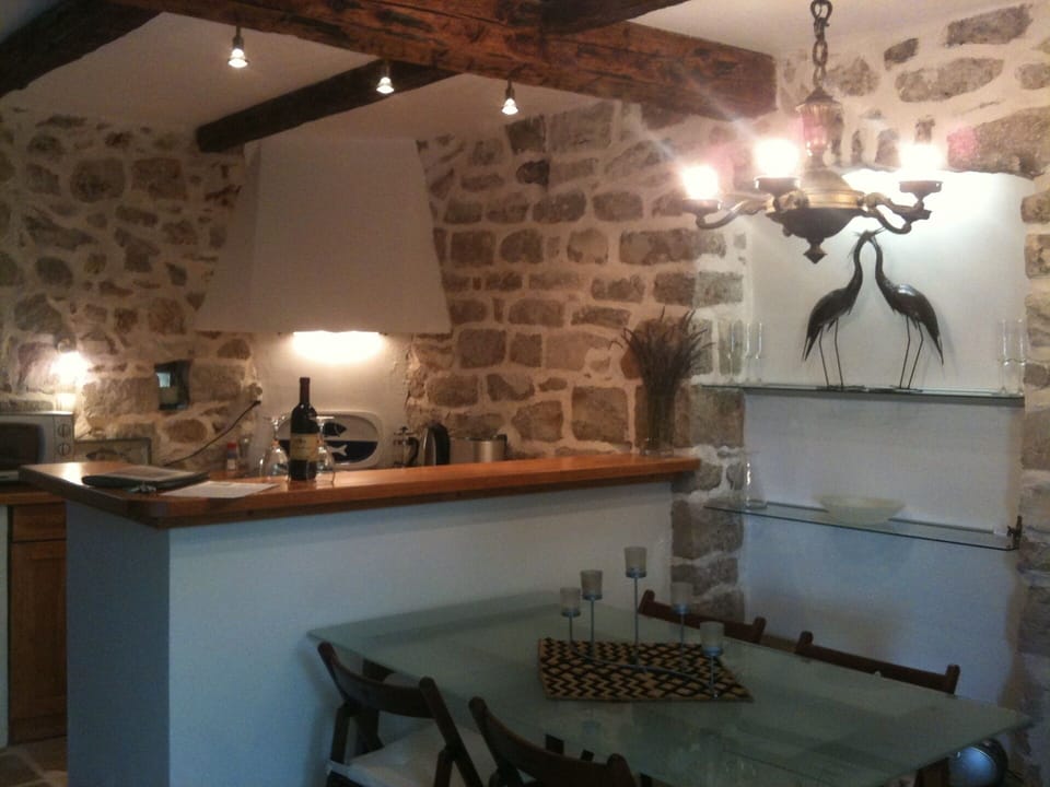 kitchen and dining