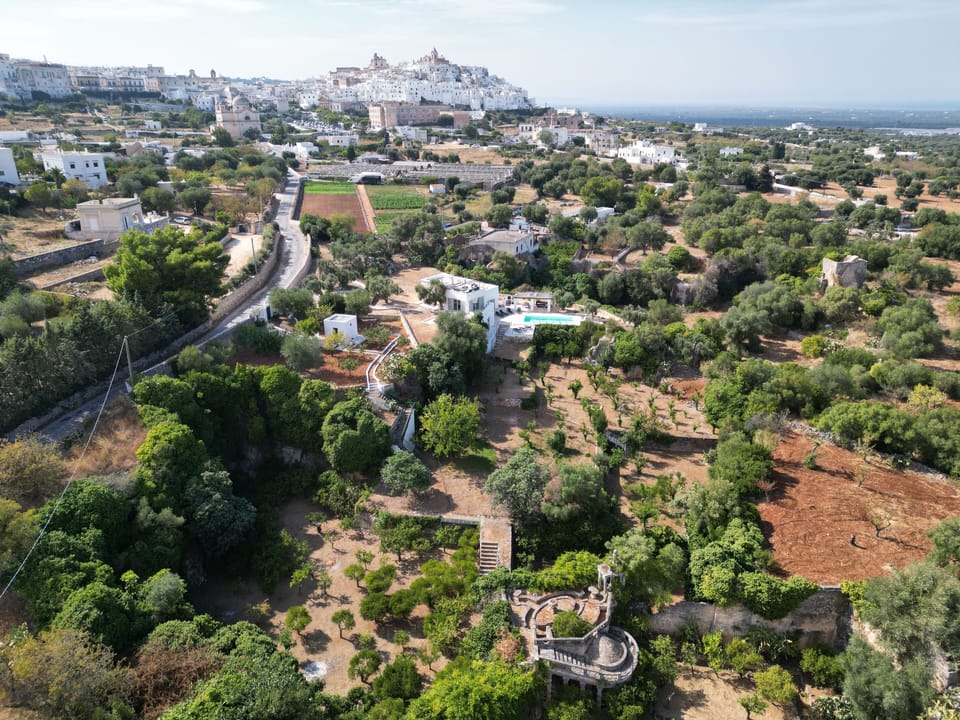 Road into Ostuni from the villa - 6 minute walk