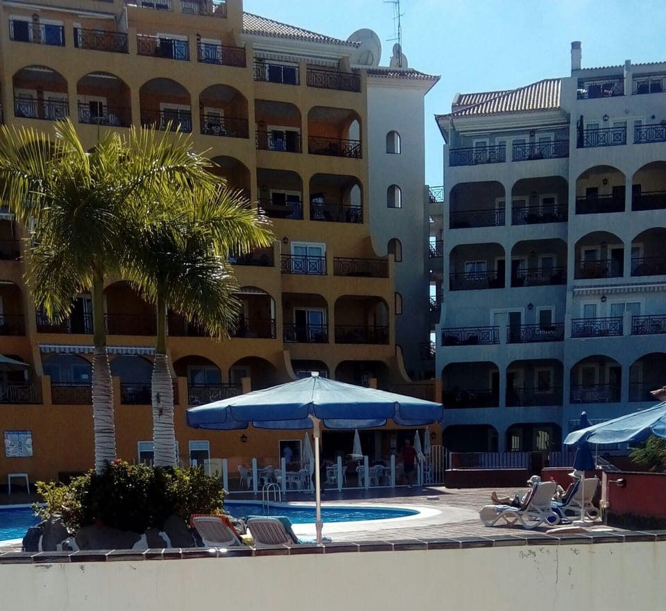 View from Apartment to the Pool Area.