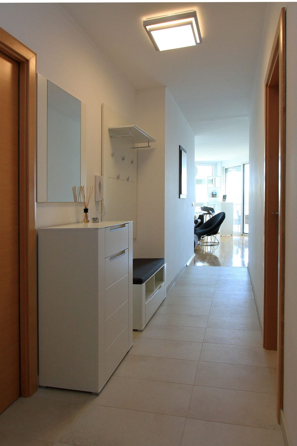 View to the apartment from the entrance door