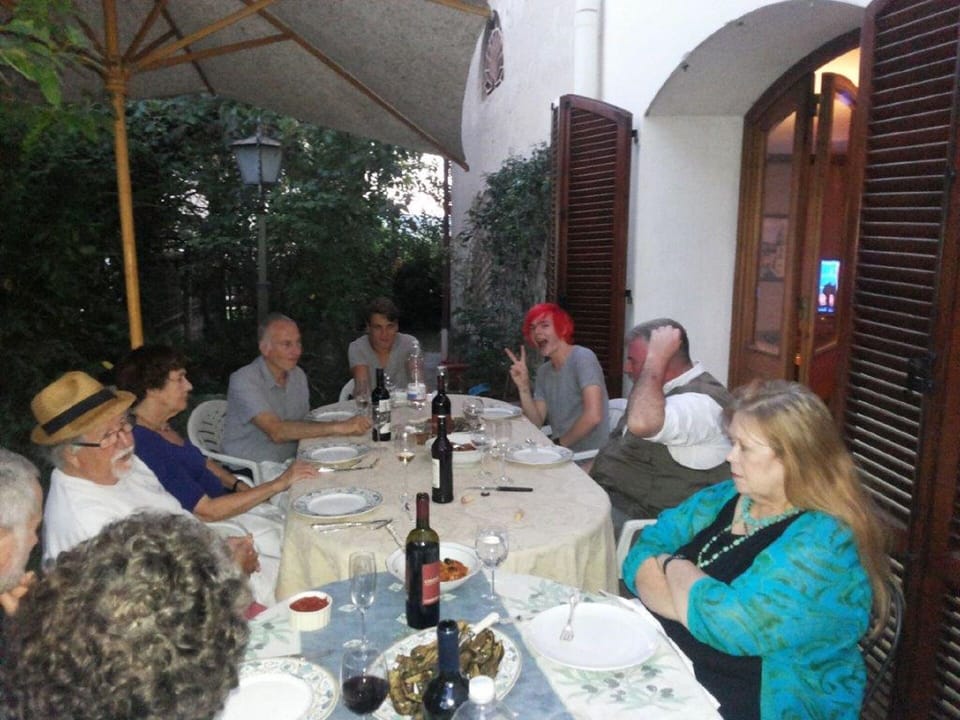 dinner in the garden 