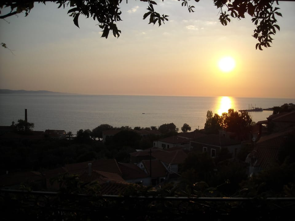 Sunset view from balcony