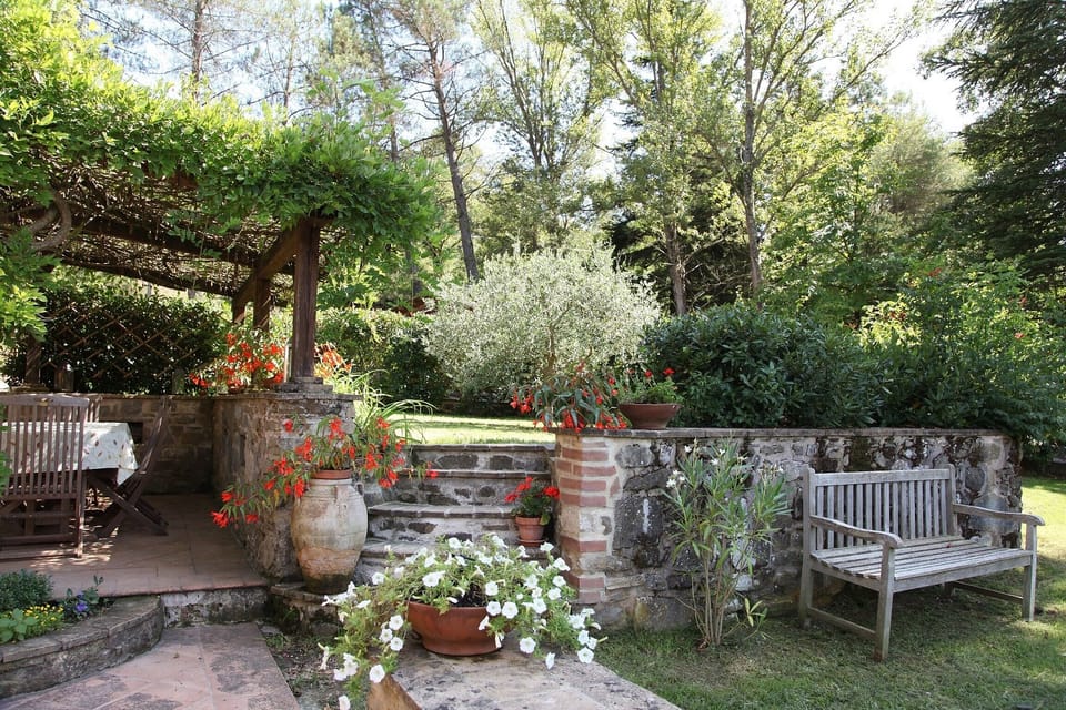 steps to upper terrace