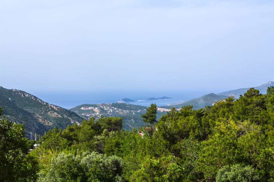 views from the terrace towards Kalkan Bay