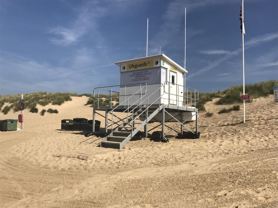 New lifeguard station on the beach
