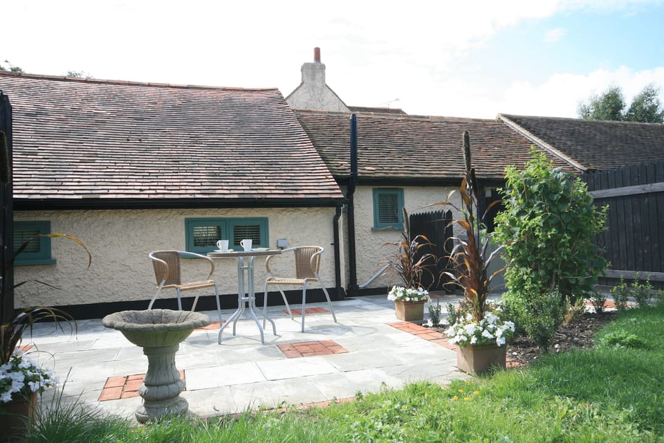 Private terrace overlooking the garden