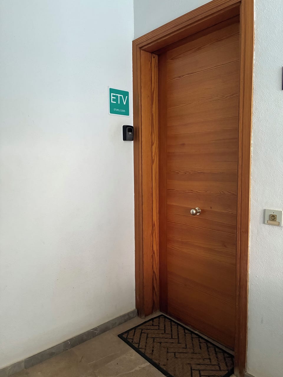 Penthouse apartment front door- welcome!