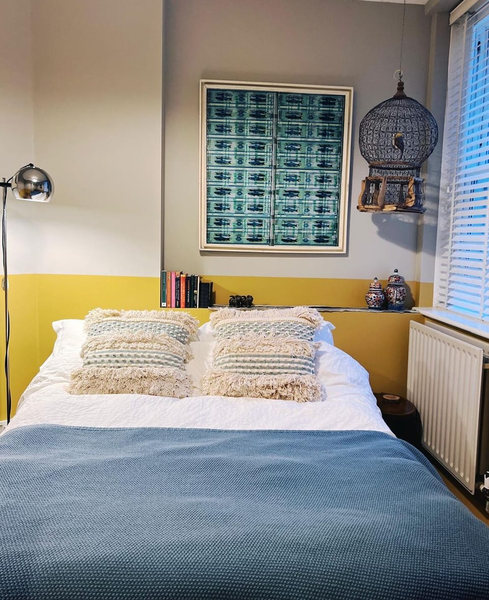 double room bed side