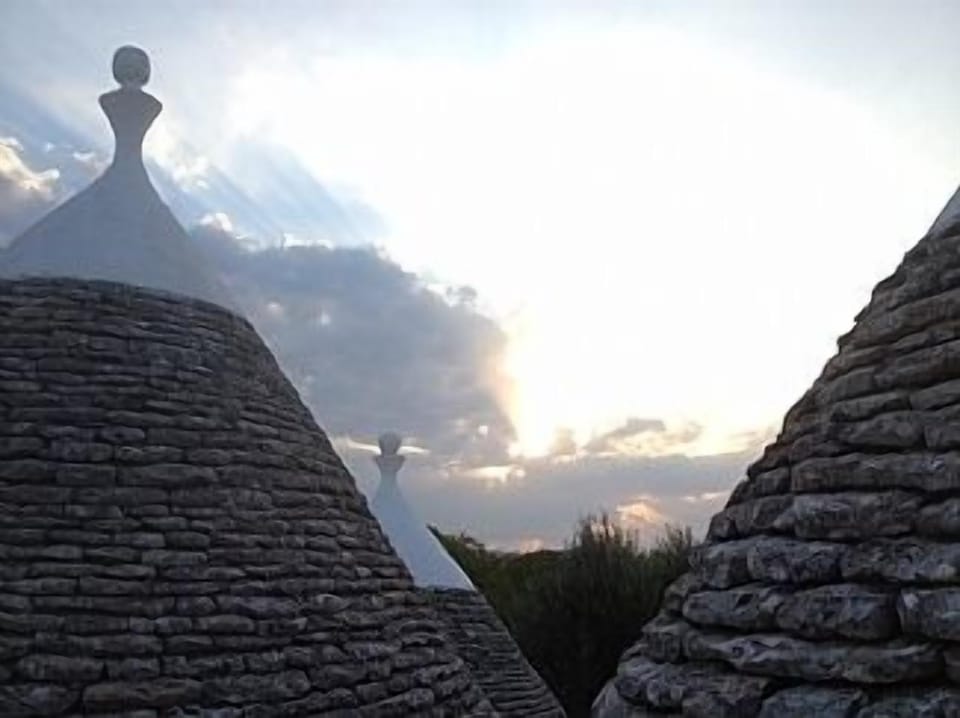 On the roof at sunset