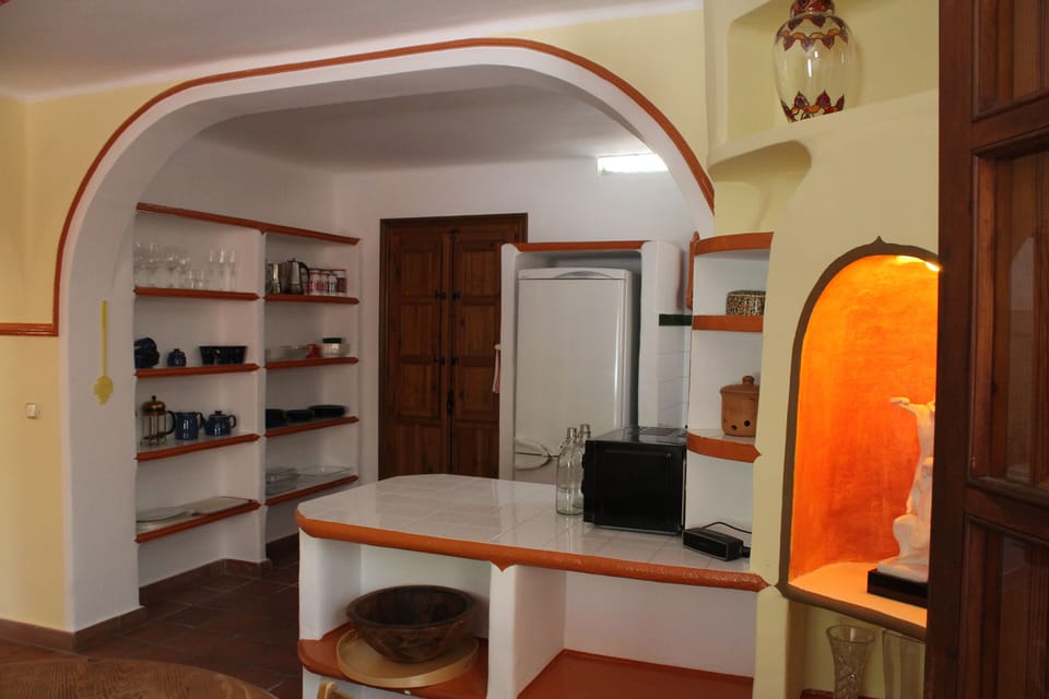 Kitchen with serving island
