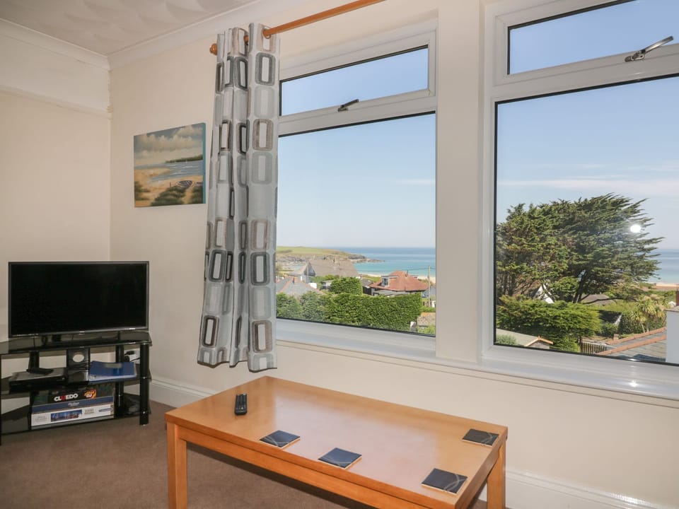 Lounge With Stunning Sea Views over Harlyn Bay Beach