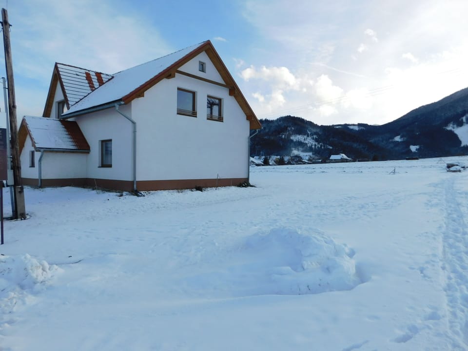 side view of villa