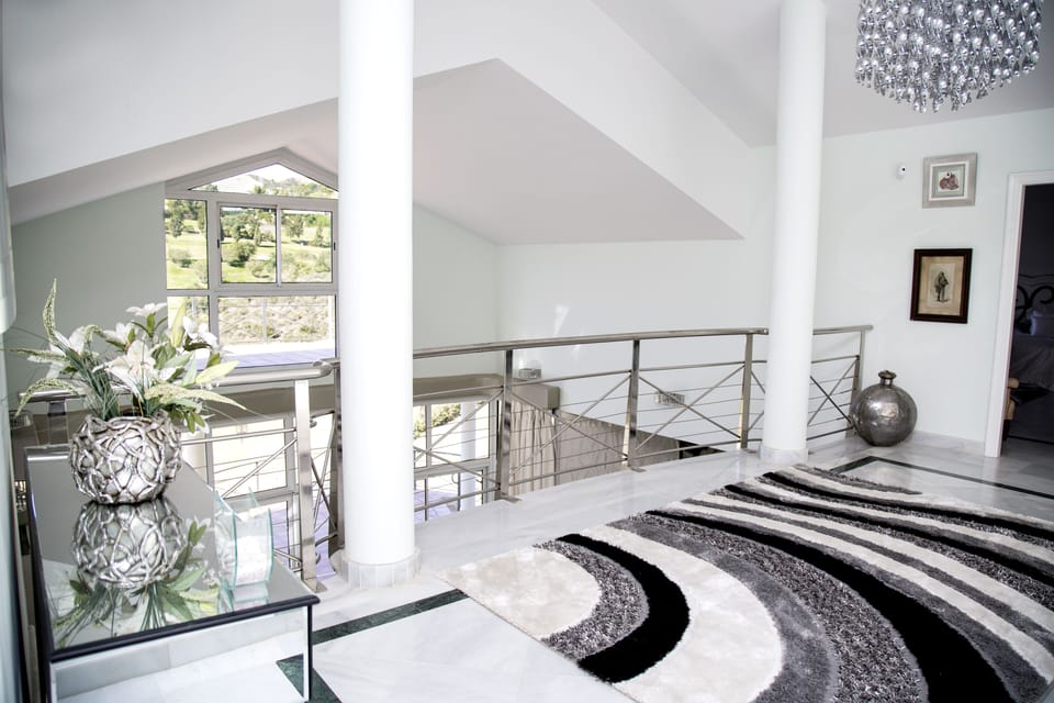 View from galleried 
landing