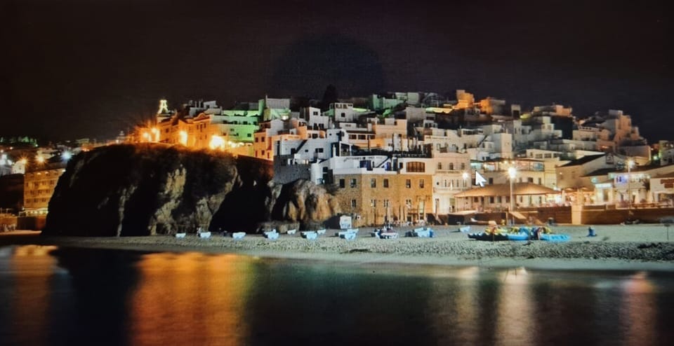 Fisherman's beach in the night