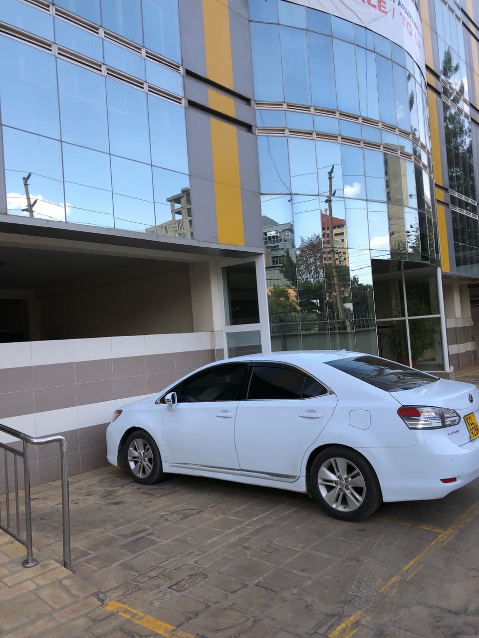 Exterior of the apartment complex