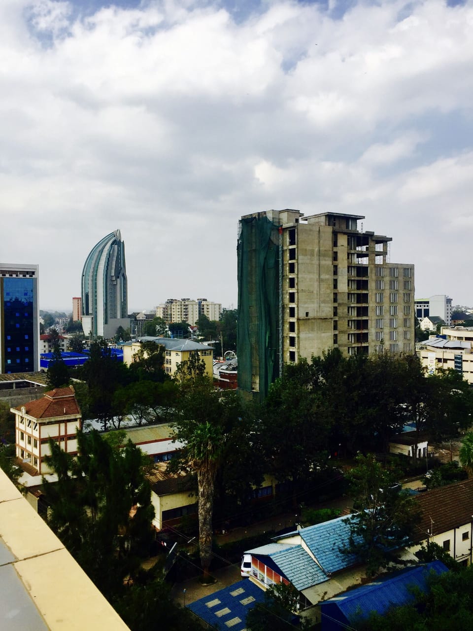 Rooftop view of the neighborhood