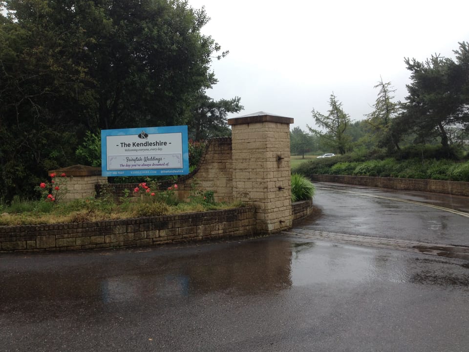 Entrance to adjacent golf course