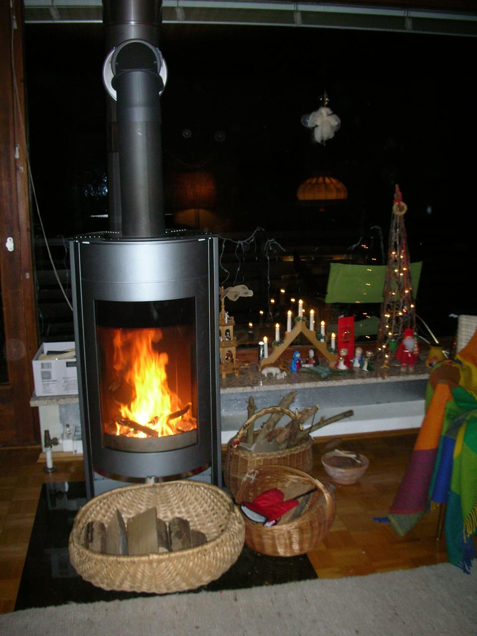 Wood Burner in Living Room