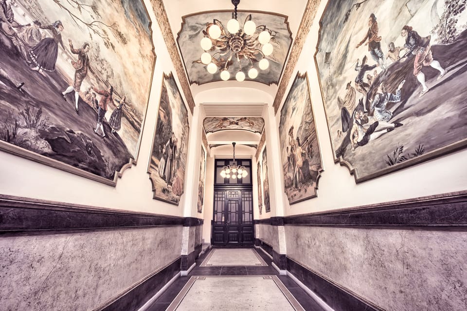 Amazing interior of the apartment building