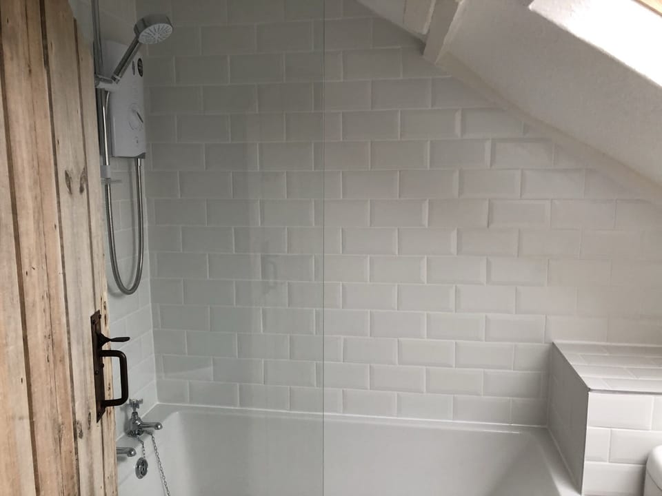 Bathroom with new modern shower