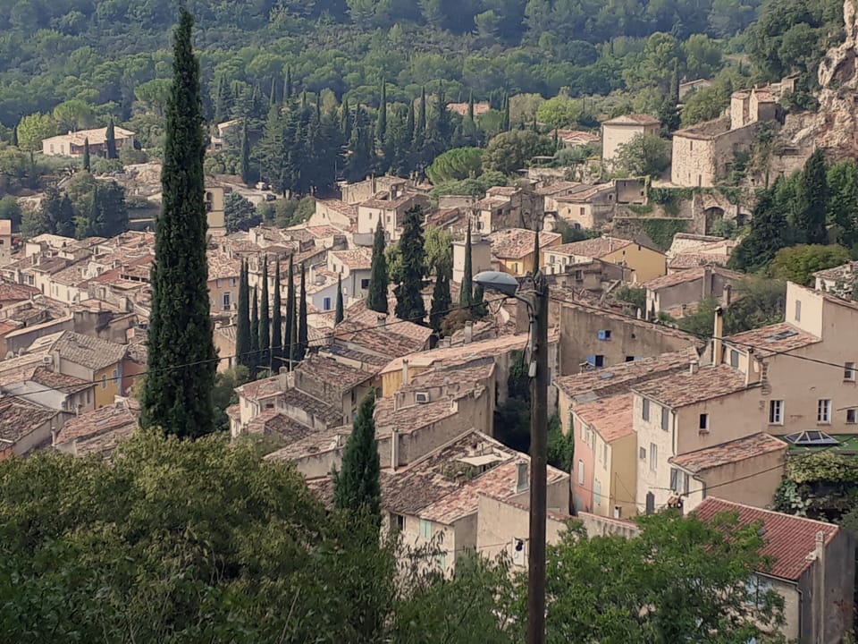 Cotignac Rooftops from the Sillanes/Aups road