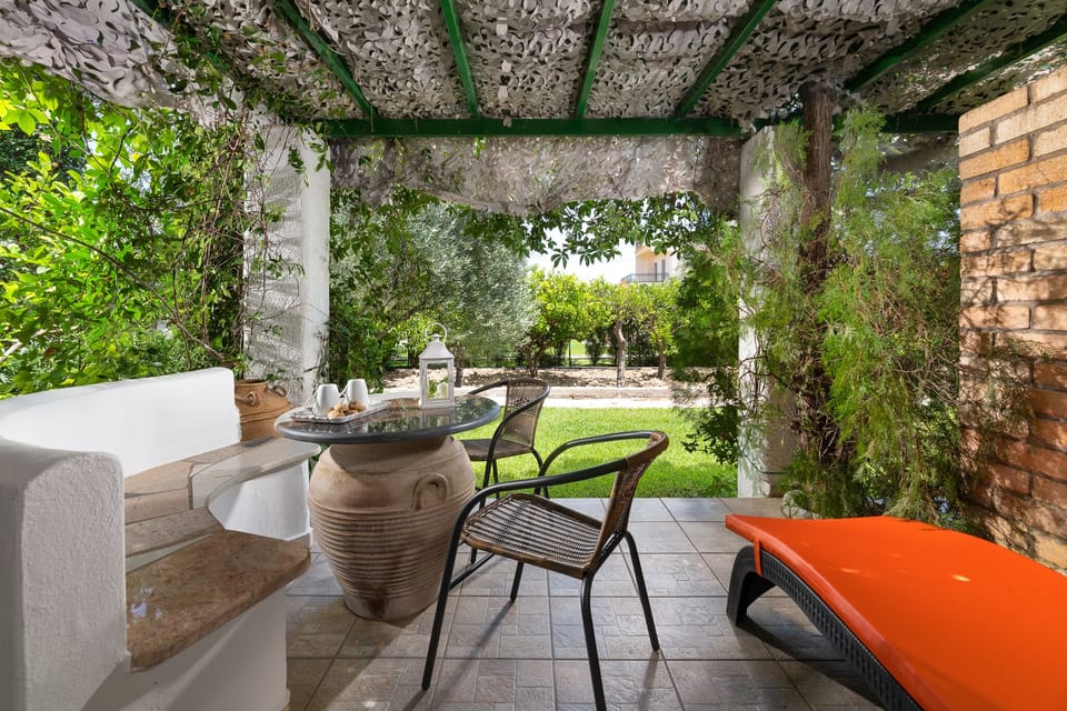 terrace with garden view
