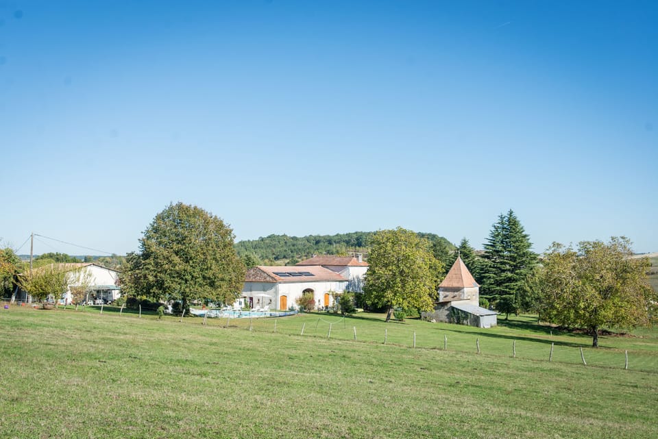 Views over Bruet gites from our top field.