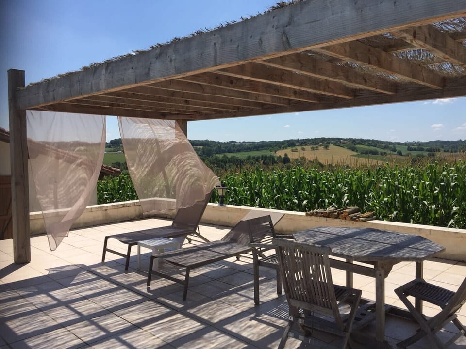 Wonderful views from the pool terrace