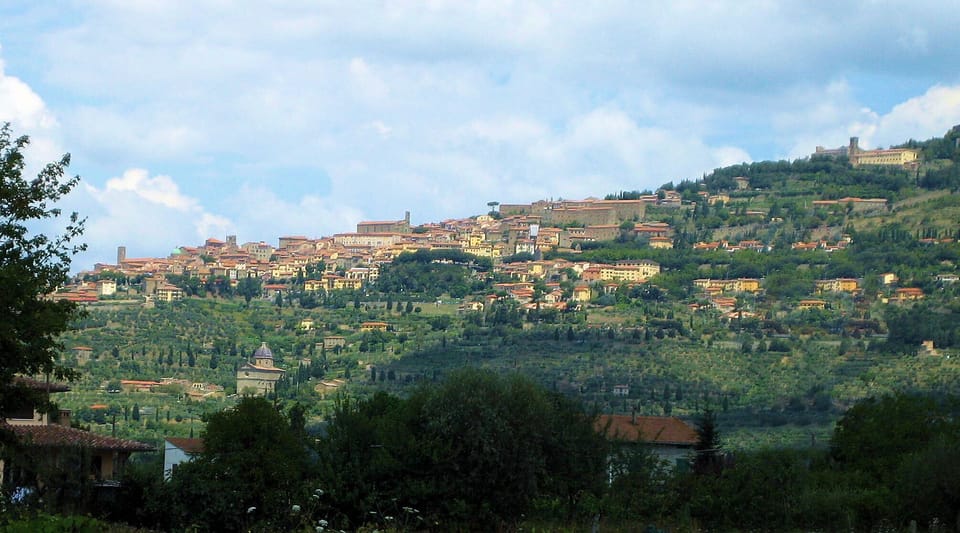 cortona view from the hotel