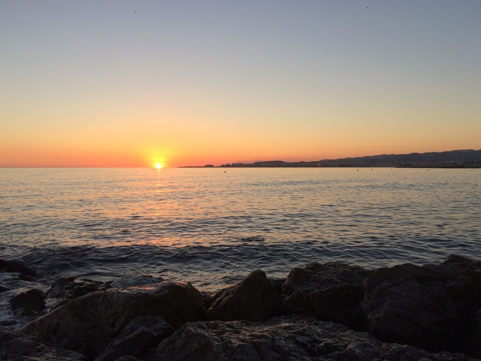 February sunset.