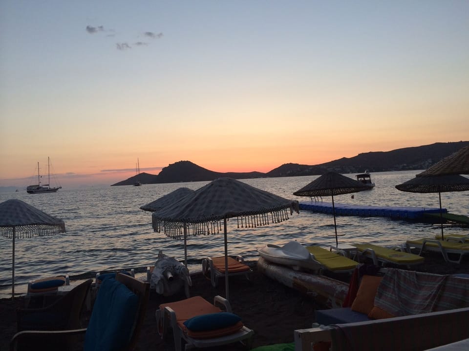 beach at sunset