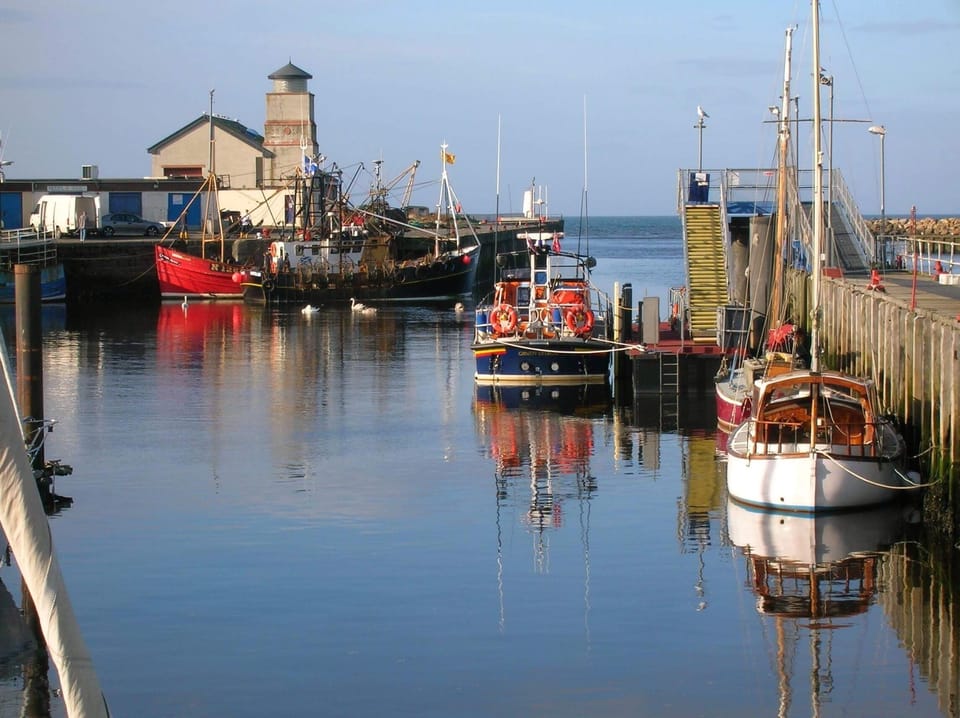 Girvan fishing harbour.
