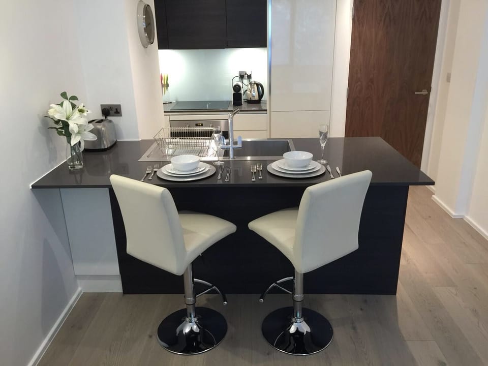 Main kitchen area for you to relax with a morning beverage from our selection 