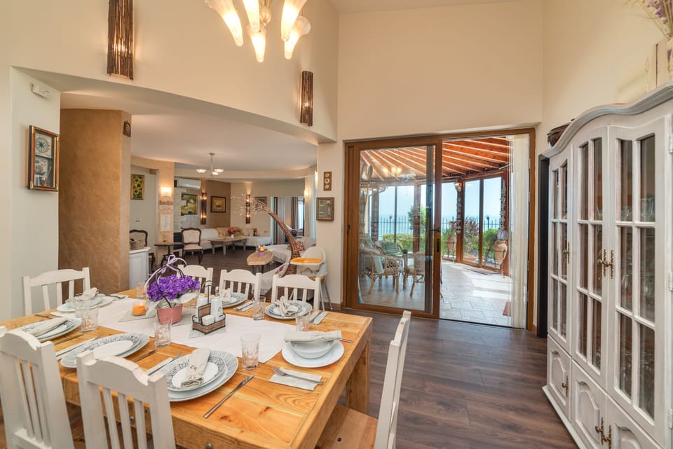 the kitchen 