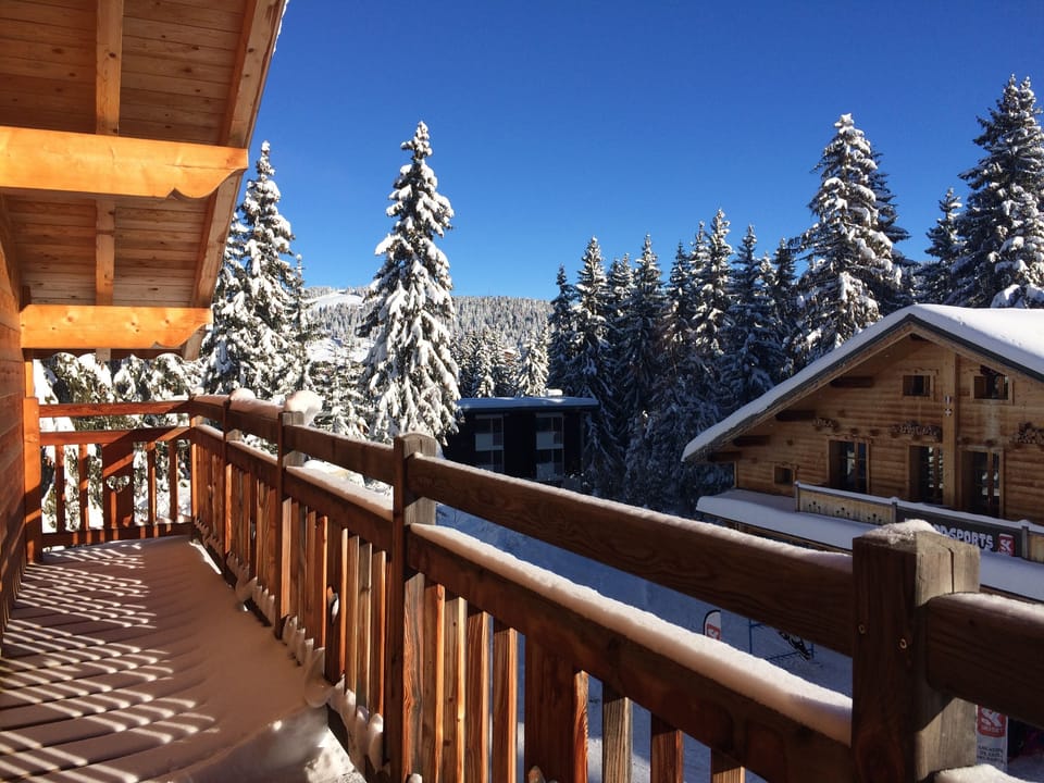 View from balcony in January
