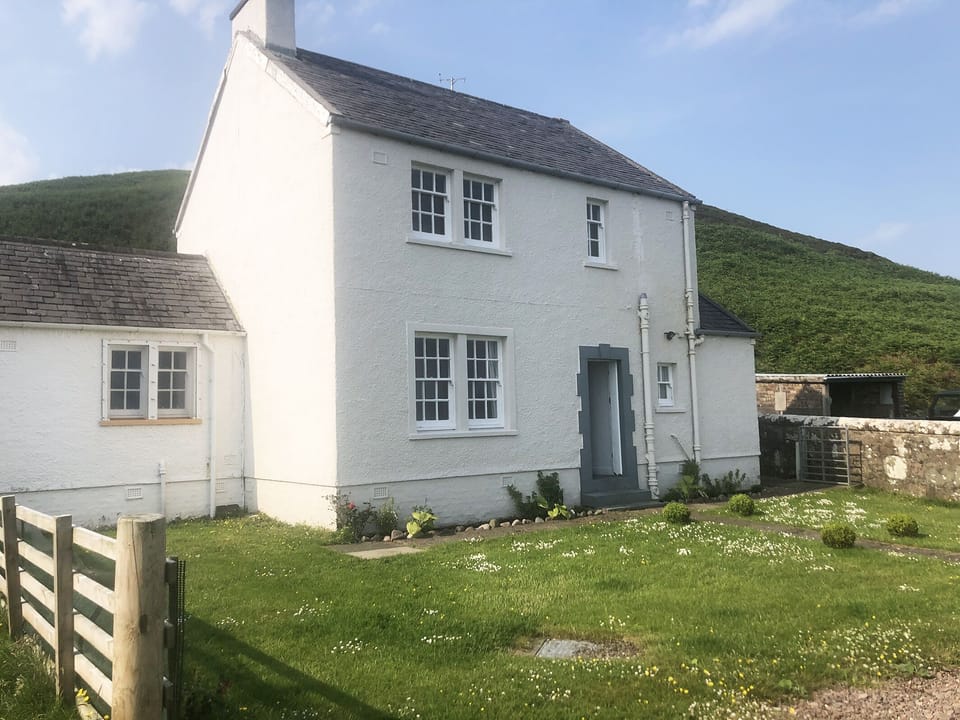 Front (secure) garden of The Lighthouse Keeper's Cottage