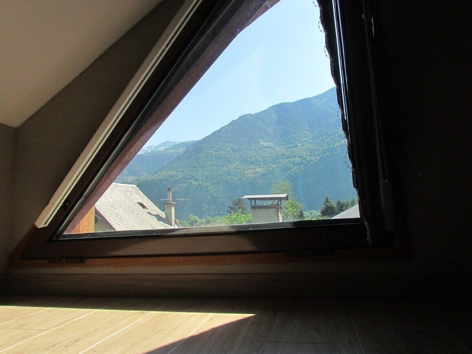 View of Alpe d'huez from second floor bedroom