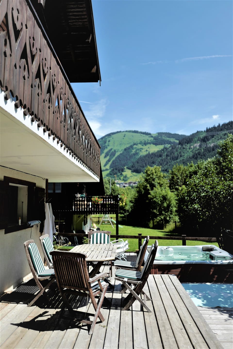 Outside on a summer day