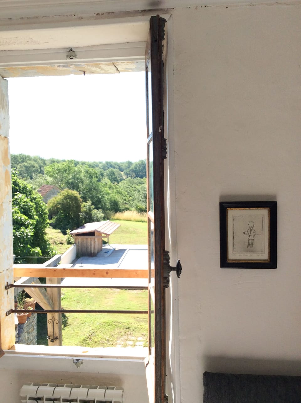 View from Guest Bedroom in Main Farmhouse