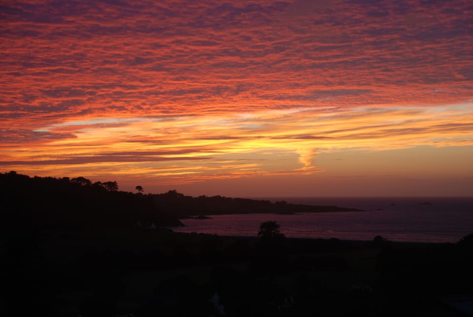 Sunset view from the terrace.