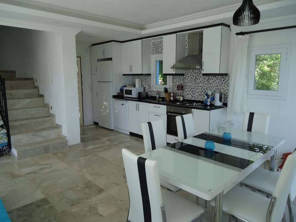 Kitchen and dining area