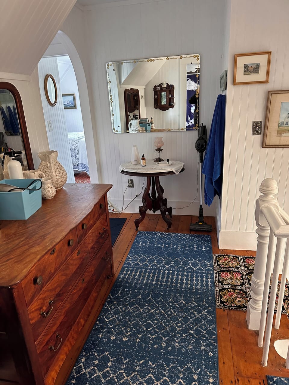 Upstairs hall of main cottage