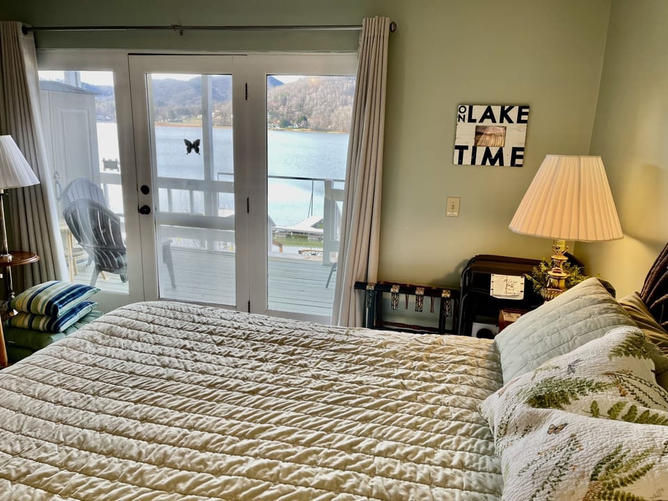 View from lakeside master bedroom.