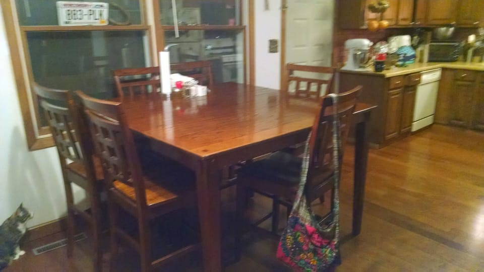 Eating area near kitchen