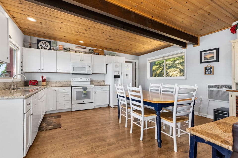 dining area and kitchen 