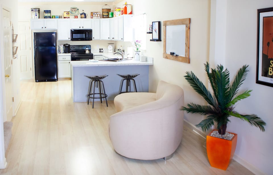 view to kitchen