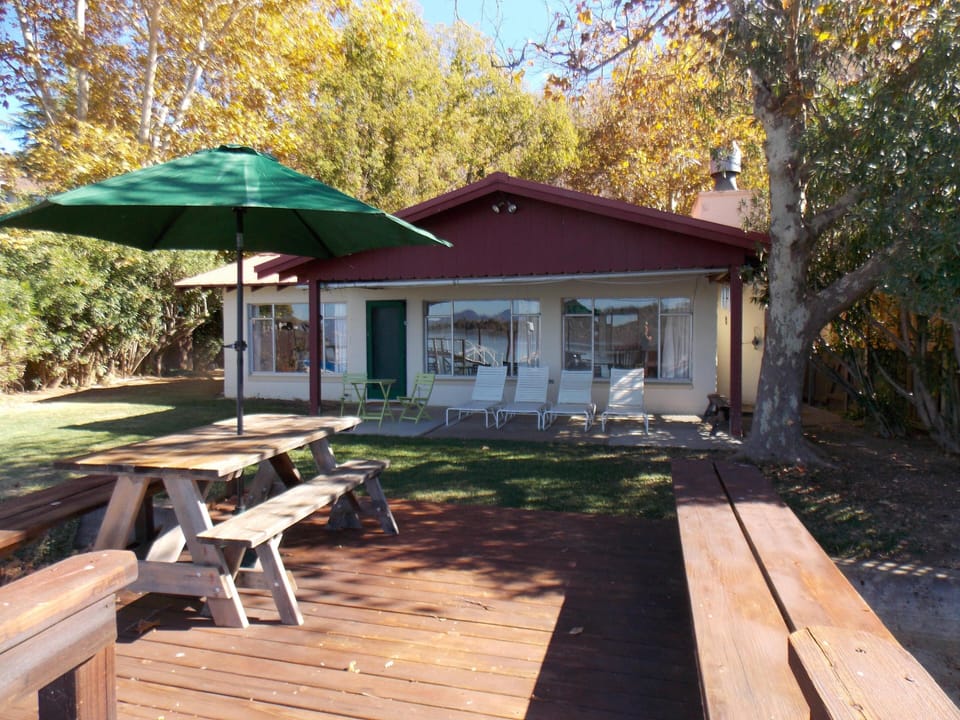 Lakeside deck