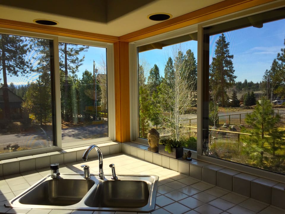 View from kitchen sink window.